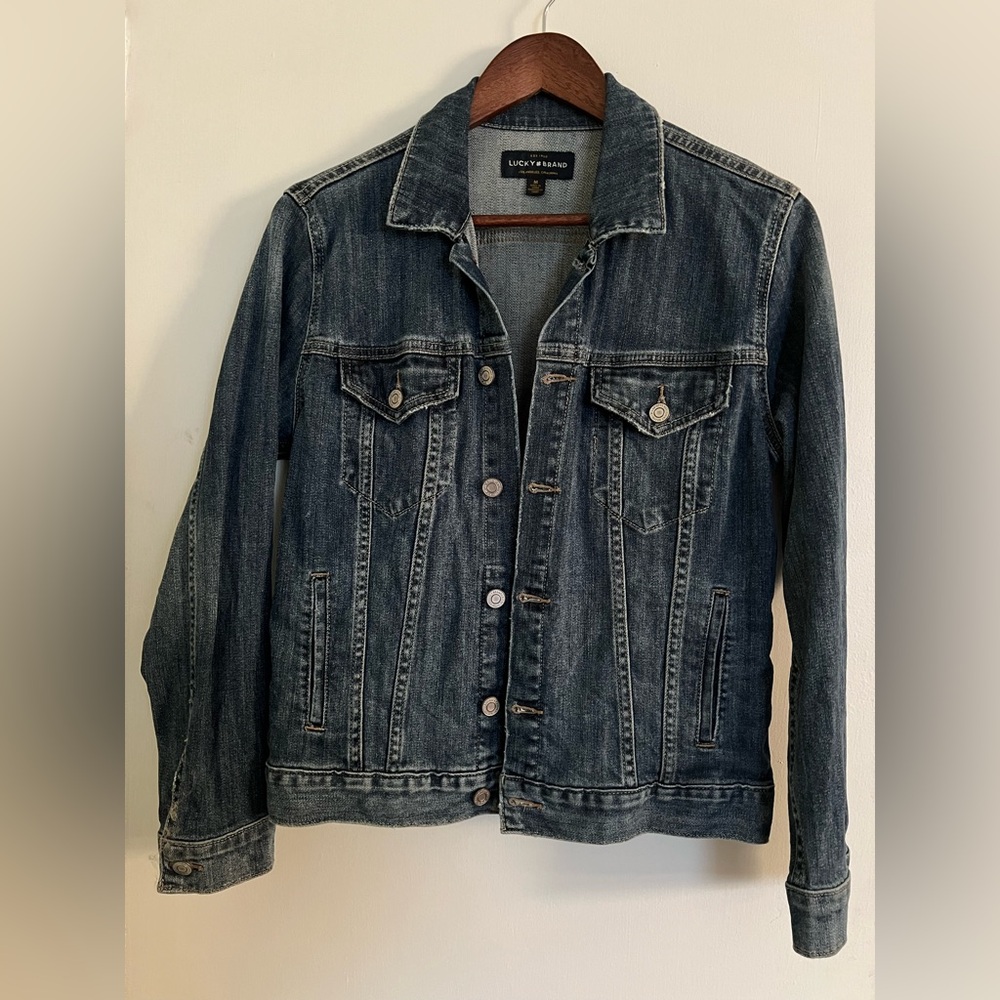 Lucky Brand Blue Denim Jean Jacket, Size M - Picture 2 of 12